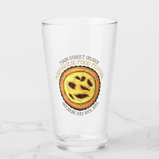 ポルトガル産エッグカスタードタルトパティシエフェスティバル タンブラーグラス (正面)