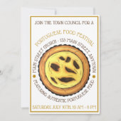 ポルトガル産エッグカスタードタルトパティシエフェスティバル 招待状 (正面)