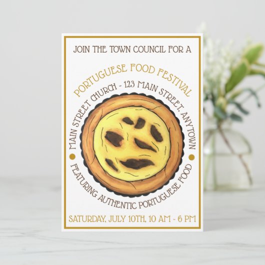 ポルトガル産エッグカスタードタルトパティシエフェスティバル 招待状 (スタンド正面)