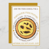 ポルトガル産エッグカスタードタルトパティシエフェスティバル 招待状 (正面/裏面)