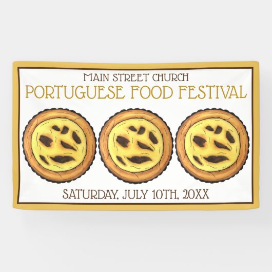 ポルトガル産エッグカスタードタルトパティシエフェスティバル 横断幕 (横)