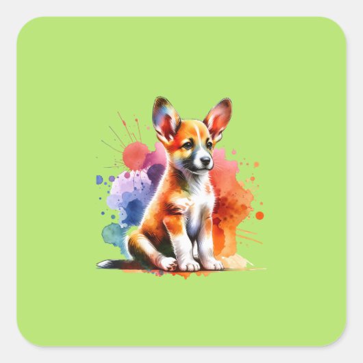 ポルトガル産ポデゴ犬 スクエアシール (正面)