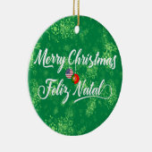 ポルトガル系アメリカ人デコレーション、フェリズ・ナタール セラミックオーナメント (右)