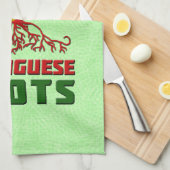 ポルトガル系アメリカ人ルーツティータオル キッチンタオル (四つ折り)