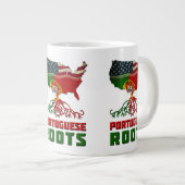 ポルトガル系アメリカ人ルーツマグカップ ジャンボコーヒーマグカップ (正面右)