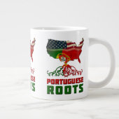 ポルトガル系アメリカ人ルーツマグカップ ジャンボコーヒーマグカップ (右)