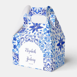 ポルトガル素朴語タイル青ホワイトアー結婚チ フェイバーボックス