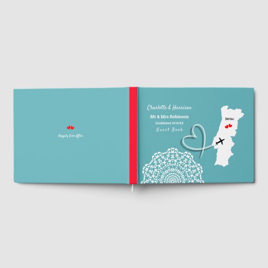 ポルトガル結婚の目的地 ゲストブック (全面)