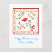 ポルトガル結婚ハンカチ記念日 ポストカード (正面)