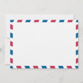 ポルトガル航空便の結婚式の日付を保存 セーブザデート (裏面)