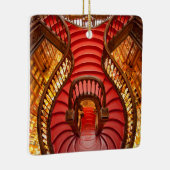 ポルトガル華美赤い階段 セラミックオーナメント (右)
