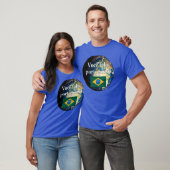 ポルトガル話語は？ポルトガル語国旗と地球 Tシャツ (ユニセックス)