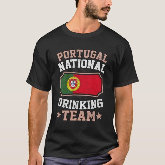 ポルトガル誇りを持った国旗 Tシャツ (正面)