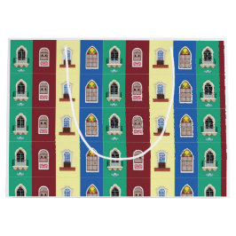 ポルトガル語のウィンドウをテーマにした ラージペーパーバッグ