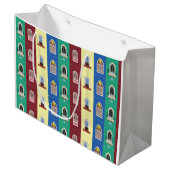 ポルトガル語のウィンドウをテーマにした ラージペーパーバッグ (正面アングル)