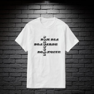 ポルトガル語のグッドモーニング昼夜 Tシャツ