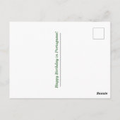 ポルトガル語のハッピーバースデー ポストカード (裏面)