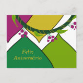 ポルトガル語のハッピーバースデー ポストカード (正面)