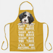 ポルトガル語の水犬のおやつはすべて作る エプロン (正面)