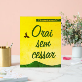 ポルトガル語の聖句 | やる気を起こさせる | インスパイアの アクリルサイン