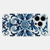 ポルトガル語の青いタイルCase-Mate iPhoneケース Case-Mate iPhoneケース (裏面 (横))