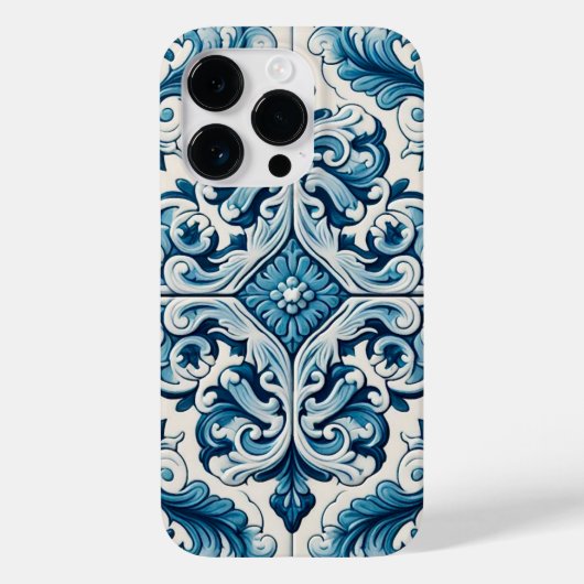 ポルトガル語の青いタイルCase-Mate iPhoneケース Case-Mate iPhoneケース (裏面)