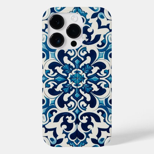 ポルトガル語の青いタイルCase-Mate iPhoneケース Case-Mate iPhoneケース (裏面)