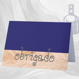 ポルトガル語はノートObrigado感謝していしています サンキューカード
