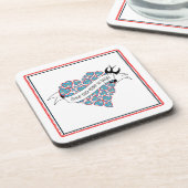 ポルトガル語を愛し図解入りの、写真付きのて愛する コースター (左側)