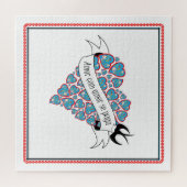 ポルトガル語を愛し図解入りの、写真付きのて愛する ジグソーパズル (横)