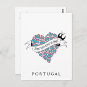 ポルトガル語を愛し図解入りの、写真付きのて愛する ポストカード (正面/裏面)