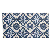 ポルトガル語アズレジョブルーとホワイト 枕カバー (裏面-右)