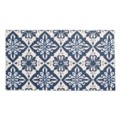 ポルトガル語アズレジョブルーとホワイト 枕カバー (裏面-左)