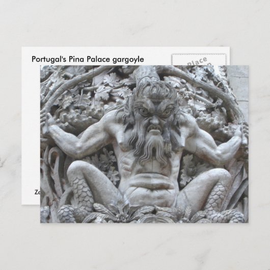 ポルトガル語ガーゴイル~はがき ポストカード (正面/裏面)