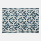 ポルトガル語キッチンタオル地中海のブルー キッチンタオル (横)