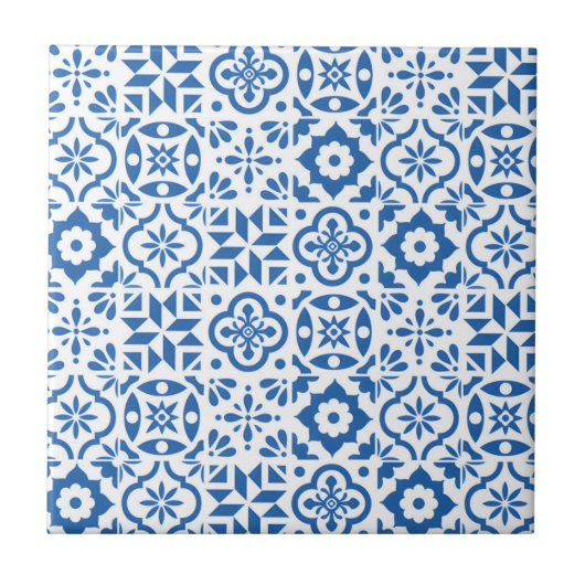 ポルトガル語クラシックグリーンタイル タイル (正面)