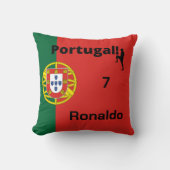 ポルトガル語サッカー選手のカスタマイズ クッション (正面)