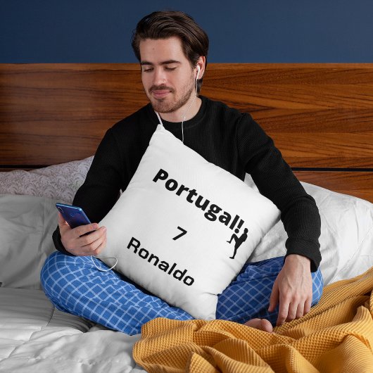 ポルトガル語サッカー選手のカスタマイズ クッション