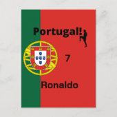 ポルトガル語サッカー選手のカスタマイズ ポストカード (正面)