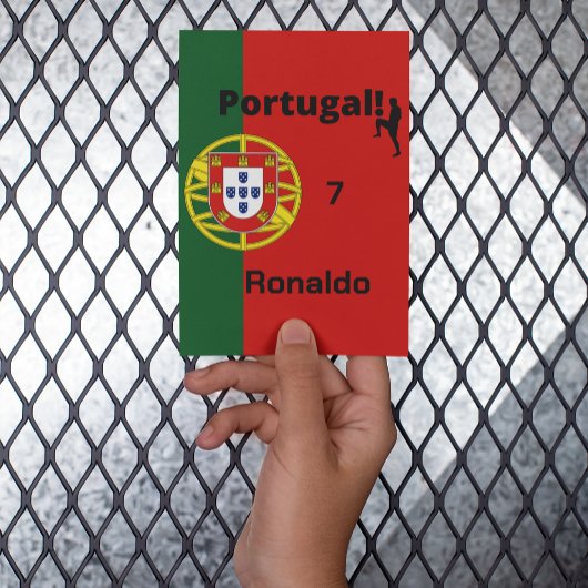 ポルトガル語サッカー選手のカスタマイズ ポストカード