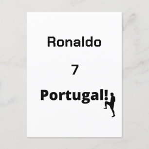 ポルトガル語サッカー選手のカスタマイズ ポストカード