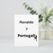 ポルトガル語サッカー選手のカスタマイズ ポストカード (スタンド正面)