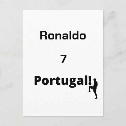 ポルトガル語サッカー選手のカスタマイズ ポストカード (正面)
