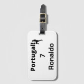 ポルトガル語サッカー選手のカスタマイズ ラゲッジタグ (正面縦)