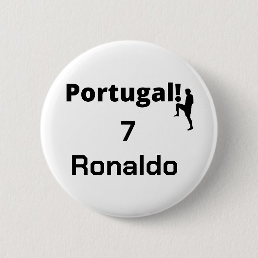 ポルトガル語サッカー選手のカスタマイズ 缶バッジ (正面)
