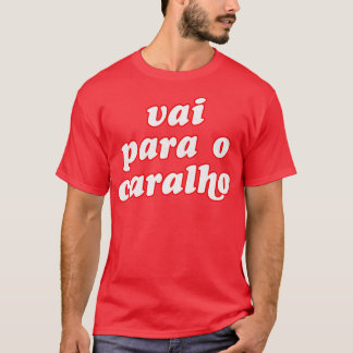 ポルトガル語スウェーユーモアのあるリングタイポグラフィデザイン Tシャツ