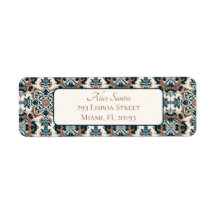 ポルトガル語スタイルタイルエレガントシック差出人住所