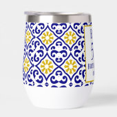 ポルトガル語タイルブルー50誕生日 地中海の (右面)