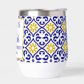 ポルトガル語タイルブルー50誕生日 地中海の (左面)