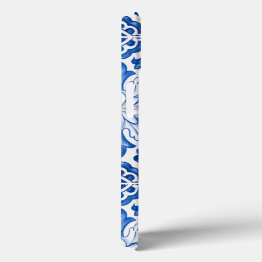 ポルトガル語タイル地中海のブルーフローラ Case-Mate iPhoneケース (裏面 / 右)